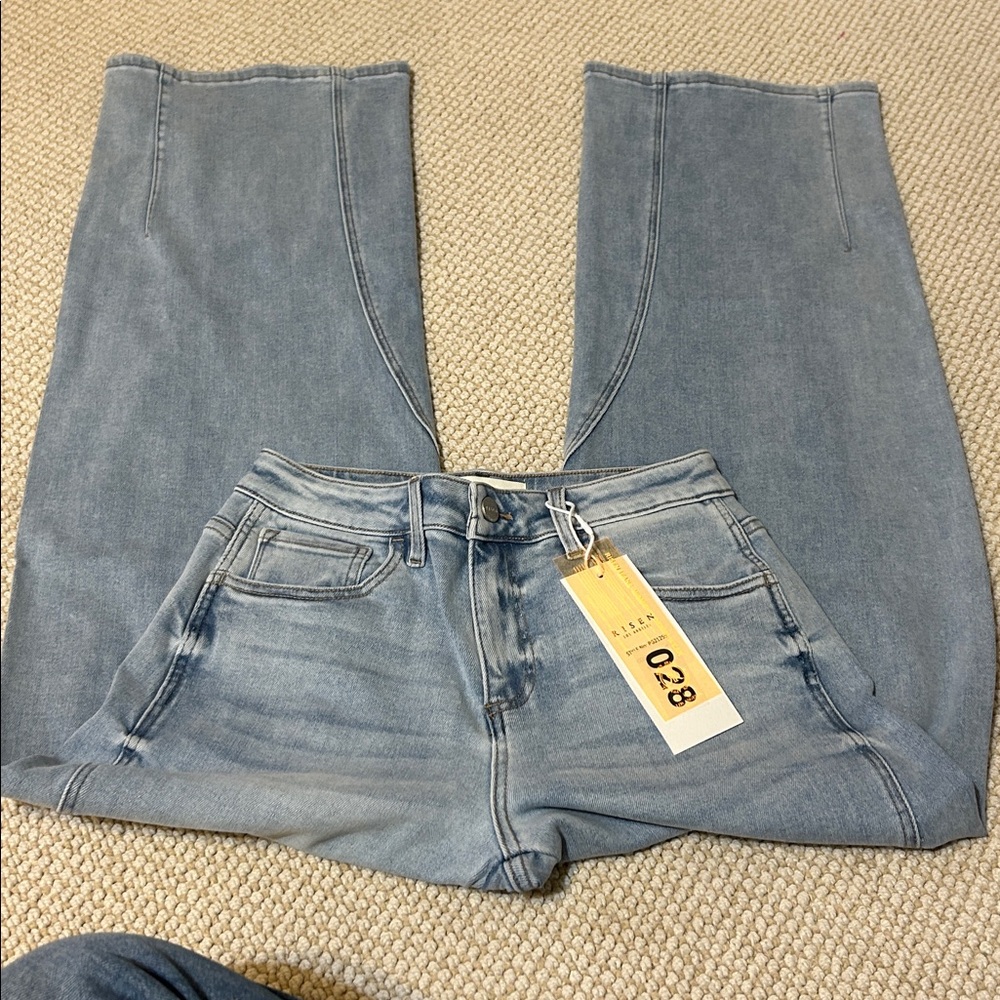 Women's Light Blue Flare Jeans - Brand: (Unbranded)